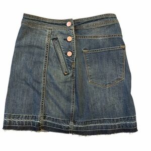 Dear John Denim Button-Front Skirt Sz 24 NWT